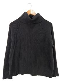 Les Lunes Sweter z golfem Damski, Rozmiar 38, czarny