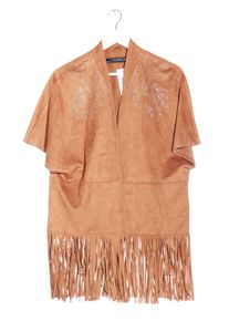Zara Woman Kardigan Damski, Rozmiar 38, brązowy, Poliester