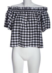 Mango Suit Bluzka w kratę Damski, Rozmiar 36, jasnoszary
