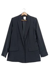 H&M H&M Długa marynarka Damski, Rozmiar 40, czarny, Poliester