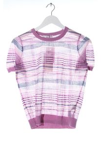 Zara Knit Bluzka z krótkim rękawem Damski, Rozmiar 38, różowy