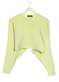 Bershka Sweter o skróconym kroju Damski, Rozmiar 34, zielony