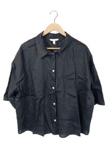 H&M H&M Lniana bluzka Damski, Rozmiar 42, czarny, Len
