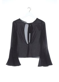 Zara Basic Transparentna bluzka Damski, Rozmiar 34, czarny, Poliester