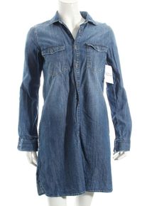 Zara Basic Jeansowa sukienka Damski, Rozmiar 34, niebieski, Etykieta materiału została usunięta