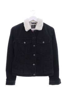 Primark Jeansowa kurtka Damski, Rozmiar 34, czarny, Bawełna
