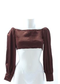 Shein Bluzka typu carmen Damski, Rozmiar 40, brązowy