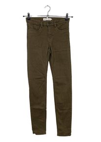 H&M L.O.G.G. Jeansy z wysokim stanem Damski, Rozmiar 34, khaki