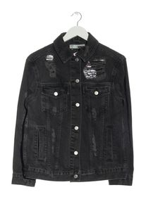 Topshop Jeansowa kurtka Damski, Rozmiar 36, czarny, Bawełna