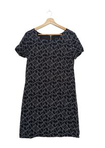 Armani Jeans Sukienka tunika Damski, Rozmiar 38, czarny, Wiskoza