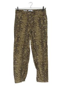 Bershka Jeansy z wysokim stanem Damski, Rozmiar 40, khaki, Bawełna