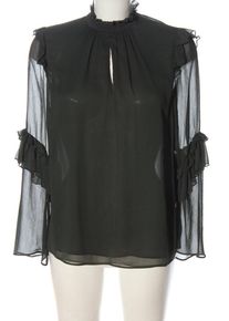 Zara Basic Bluzka z długim rękawem Damski, Rozmiar 34, czarny