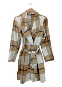 Shein Płaszcz przejściowy Damski, Rozmiar 36, biały, Poliester