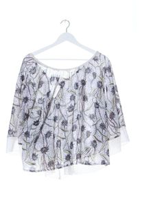Orfeo Paris Bluzka oversize Damski, Rozmiar 38, jasnoszary