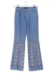Escada Jeansy o kroju boot cut Damski, Rozmiar 34, niebieski