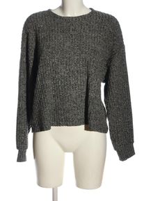 Zara Sweter z okrągłym dekoltem Damski, Rozmiar 38, jasnoszary