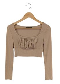 Shein Koszula o skróconym kroju Damski, Rozmiar 36, nude
