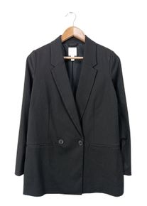 H&M H&M Długa marynarka Damski, Rozmiar 34, czarny