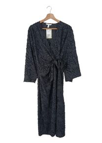 H&M H&M Kopertowa sukienka Damski, Rozmiar 36, czarny, Poliester