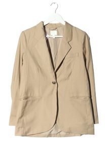 H&M H&M Długa marynarka Damski, Rozmiar 36, kremowy
