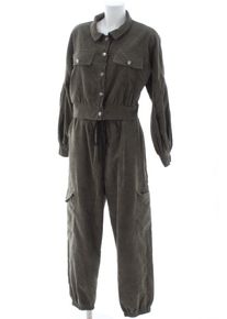 Shein Podwójny zestaw z dżerseju Damski, Rozmiar 40, khaki