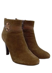 Tory Burch Botki z zamkiem Damski, Rozmiar 41, brązowy, Skóra