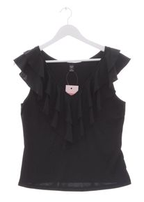 Shein Bluzka z falbankami Damski, Rozmiar 38, czarny