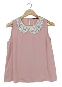 Shein Bluzka bez rękawów Damski, Rozmiar 36, różowy, Poliester