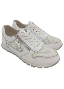 Scandi Sznurowane trampki Damski, Rozmiar 38, biały, Skóra