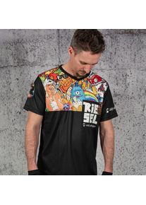 Riesel Design short sleeve jersey "banger" stickerbomb eyecatcher - L