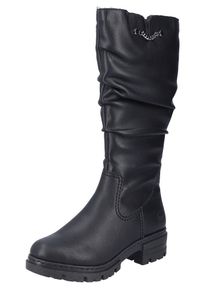Rieker Stiefel Damen silbergrau / schwarz Größe 42