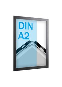 1 Snap frame "Hardline" A2, 33mm, black, mitred, aluminium
