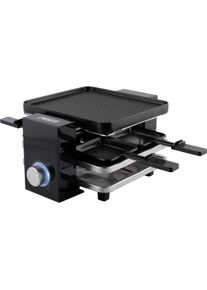 Princess Piano 4 Raclette Grillplatte 4 Personen Antihaftbeschichtung schwarz