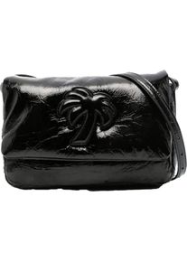 Palm Angels Sacs bandoulière, Soft Palm Bridge Logo Shoulder Bag en noir