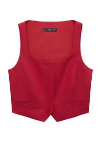 Mango Dames Gilet donkerrood 40