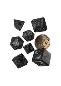 The Witcher Witcher - Jeu de dés RPG Geralt 7pc avec pièce de collection Wolf