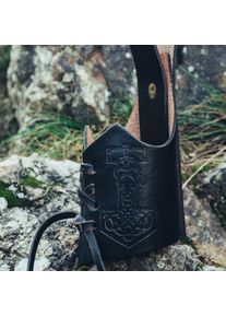Porte-Corne à Boire Marteau de Thor Noir - Leonardo Carbone