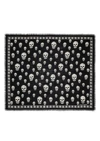 Alexander McQueen Sciarpe - Scarf Skull Print crema
