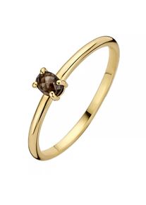 Blush Gioielleria - Ring 1204YSQ - Gold (14k) with Smokey Quartz gold - Gr. 54