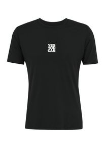 NEBBIA Funktionsshirt 'RESISTANCE 348' Herren schwarz / weiß Größe M