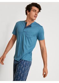 Calida Pigiama corto per Uomo, XL XL, Turchese, Un compagno per il relax.