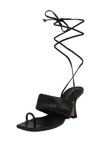Warehouse Zehentrenner Damen schwarz Größe 38 Unifarben