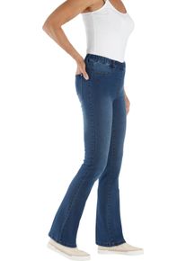 Damska Bootcut džínsy vyšúchaná modrá veľkosť 28