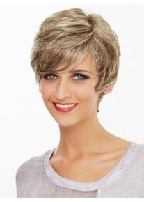 Dames Pruik Sophia in blonde highlights ,maat 0, WITT, 100% Overig