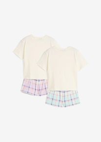 Pyjamas med shorts - lila - storlek 152/158 - bonprix