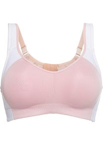 Sport-BH med medelhögt stöd - rosa - storlek 95B - bonprix
