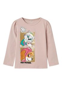 name it Shirt 'NMFJOANA PAW' Mädchen gold / flieder / hellpink / weiß Größe 86