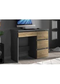 Asztal 75 x 94 x 43 cm antracit / tölgy