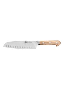 Zwilling Pro Wood Couteau santoku 18 cm, Nature, Tranchant alvéolé