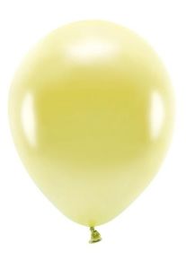 partydeco 100 palloncini metallizzati eco giallo limone 26cm
